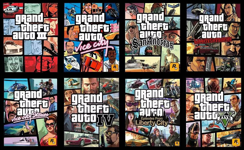 Full list of GTA series games in release order